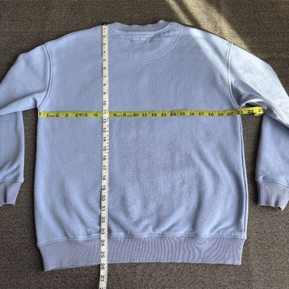 Anine Bing Tyler Sweatshirt Light Blue/White - Picture 13 of 17